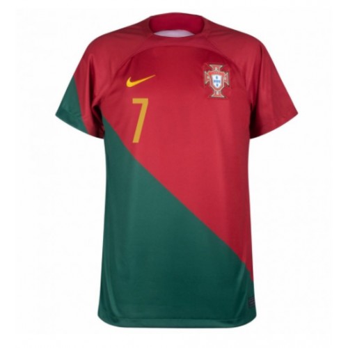 Portugal Cristiano Ronaldo #7 Replica Home Stadium Shirt World Cup 2022 Short Sleeve